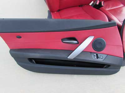 BMW Power Seats (Pair) and Door Panels (Pair) Red 51418035479 2003-2008 E85 E86 Z44